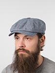 Кепка FREDRIKSON арт. 3008-284/15 (голубой / оранжевый)